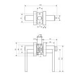 АЛЛЮР 8101 BK MSN итал.матовый никель фикс Защёлка