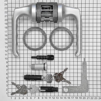 Ручка дверная HOPPE (Германия) HCS A113S (London) KEY/KEY, F1-2 серебристая