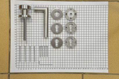 Ручка дверная HOPPE (Германия)  Е58/42KV/42KVS/1400Z (Amsterdam), F69 матовая нержавеющая сталь
