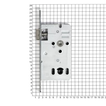 Замок дверной GEGE 170, межкомнатный, оцинкованный