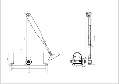Доводчик DOORLOCK DL75 DA EN4/5 серебристый