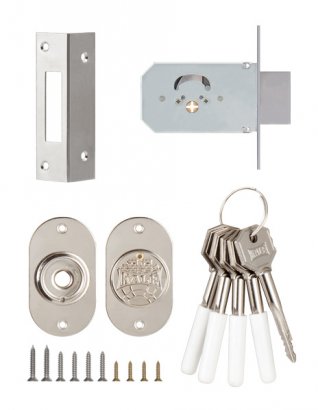 Замок врезной крестообразный 156/F (45 mm), 5 кл.