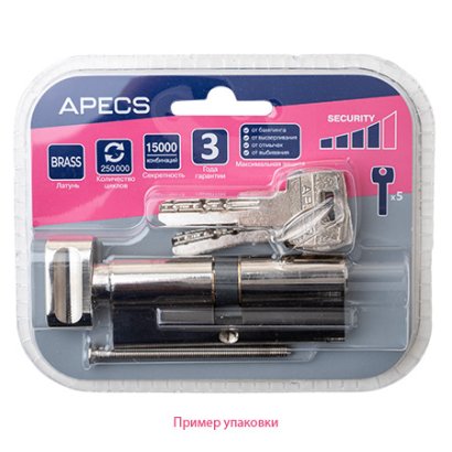 Цилиндровый механизм Apecs SM-90-C-NI (блистер)