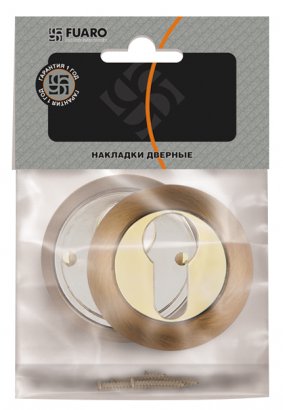 Накладка под цилиндр ET.R.RM54 (ET RM) SN/CP-3 матовый никель/хром