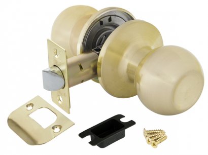Ручка защелка DK672 SB-PS (6072 SB-P) (без фик.) мат. золото