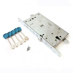 Замок врезной сувальдный KALE KILIT 456L-85+120BS63-CP-5KEY-(w/o SP, w/o Ros)-WB 456L0000002