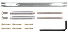 Ручка раздельная R.TL54.LOGICA (LOGICA TL) 140mm SN/CP-3 матовый никель/хром