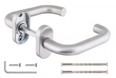 Ручка раздельная R.DSS304-0203P/19 (DSS-0203P/19) INOX 304 (овальное основание)