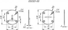 Декоративная накладка ESC021-SS (нержавейка) на сув. замок (1 пара)