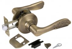 Ручка защелка DK633 MAB-PS (6033 MAB-P) (без фик.) мат.бронза
