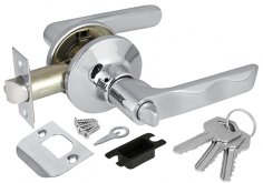 Ручка защелка DK624 CP-ET (6024 CP-E) (кл./фик.) хром