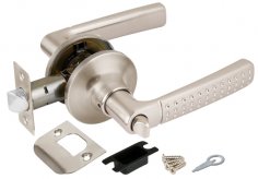 Ручка защелка DK626 SN-BK (6026 SN-B) (фик.) мат. никель