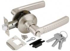 Ручка защелка DK626 SN-ET (6026 SN-E) (кл./фик.) мат. никель