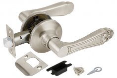 Ручка защелка DK637 SN-PS (6037 SN-P) (без фик.) мат. никель