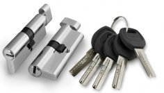 Цилиндровый механизм (A202/80) A2002Knob80(30+10+40) с вертушкой SN никель 