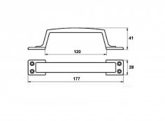 Ручка-скоба Омега РС-100 (медь)