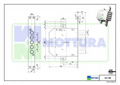 Замок врезной Mottura-50.798 (D-пр.)