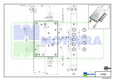 Замок врезной Mottura-52.783 АКЦИОННЫЙ (без накладок)