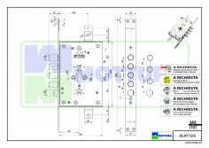 Замок врезной Mottura-85.971 (S-лев.)