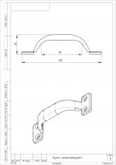 Ручка-скоба МЕТАЛЛИСТ РС-70 (белая) пакет