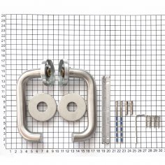 Ручка дверная DOORLOCK 038/F-55 U-form, матовая нержавеющая сталь