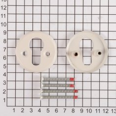 Ключевина DOORLOCK 016PZ FE/JVA (белая)