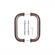 Ручка-скоба DOORLOCK PHA02/30/300, коричневая RAL8017
