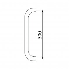 Ручка-скоба DOORLOCK PHA02/30/300, окраска под RAL