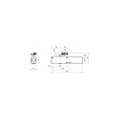 Дверной доводчик GEZE TS4000 DC EN1-6 Braun, коричневый