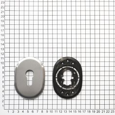 Ключевина для цилиндра DOORLOCK S01/PZ SSS (матовая нерж. сталь)