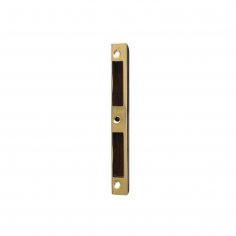 Запорная планка DOORLOCK SBK M, симметричная, для дверей с фальцем, для замков DIN стандарта, пластиковый карман,полированная латунь