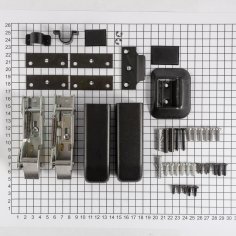 Комплект защелок NEMEF 3660/1, черный,  для механизма 3651/1