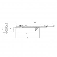 Дверной доводчик  ECO SCHULTE ITS 400 EN 2-4 серебристый