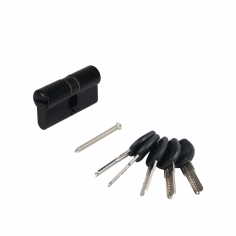 АЛЛЮР HD F 60-5К BLACK (30x30) черный перф.кл БЛИСТЕР Цилиндровый механизм