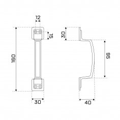СТАНДАРТ РС 100 WW белая ЕВРОПАКЕТ Ручка-скоба