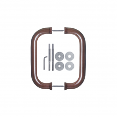 Ручка-скоба DOORLOCK PHA02/30/300, коричневая RAL8017