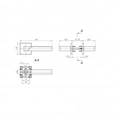 Ручка раздельная K.SL52.FLY (FLY SL) BL-24 черный