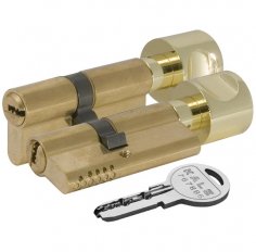 Цилиндровый механизм с вертушкой 164 OBS SCE/68 (26+10+32) mm латунь 5 кл. new