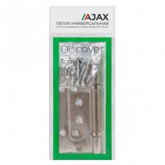 Петля универсальная без врезки IN4000W BL (100/P-2B 100x2,3) черный