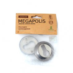 Накладки цилиндровые Apecs Megapolis DP-C-0802-BN