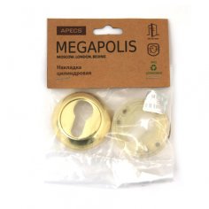 Накладки цилиндровые Apecs Megapolis DP-C-0802-GM