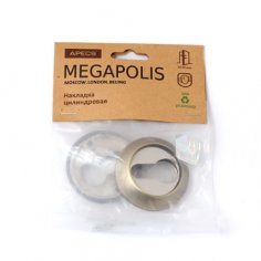 Накладки на цилиндр Apecs Megapolis DP-C-0802-MB