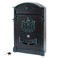 Ящик почтовый АЛЛЮР №4010В зелёная патина