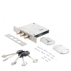 Замок врезной сувальдный Avers R34/S6-CR (5 keys, shank 50mm)