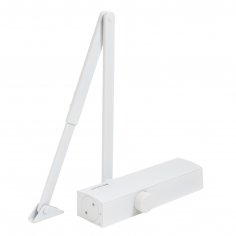 БУЛАТ Доводчик дверной PROFI (ПРОФИ) ДД 802/5 B-W (25-120 кг) белый, морозостойкий (10)