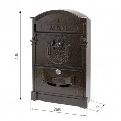 Ящик почтовый АЛЛЮР №4010 бронза