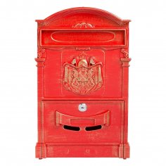 Ящик почтовый АЛЛЮР №4010В антик красный