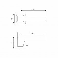 АЛЛЮР АРТ "КОЛОМБО" SN+L7050S SN+BK-S1 SN/CP(2380/S7050) мат.никель Компл ручка и защ с фикс