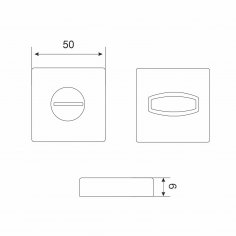 АЛЛЮР АРТ "КОЛОМБО" SN+L7050S SN+BK-S1 SN/CP(2380/S7050) мат.никель Компл ручка и защ с фикс