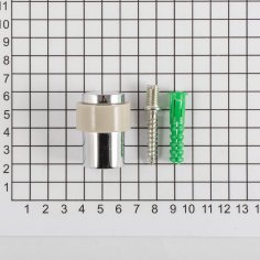 Дверной упор DOORLOCK DS004 CR, полированный хром, ø23/ø29мм